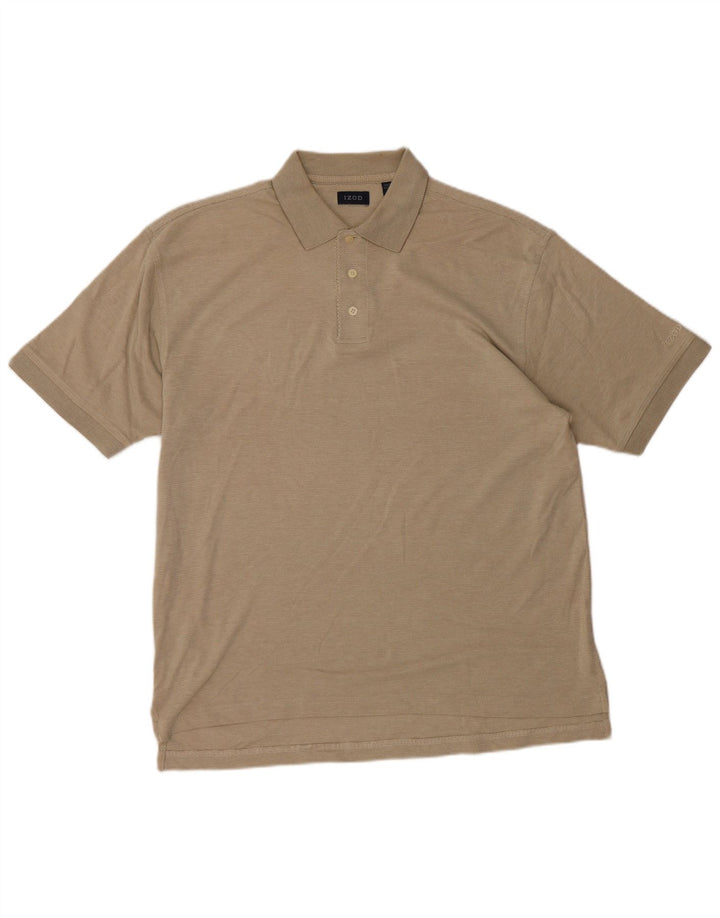 IZOD Herren-Poloshirt, mittelbeige Baumwolle