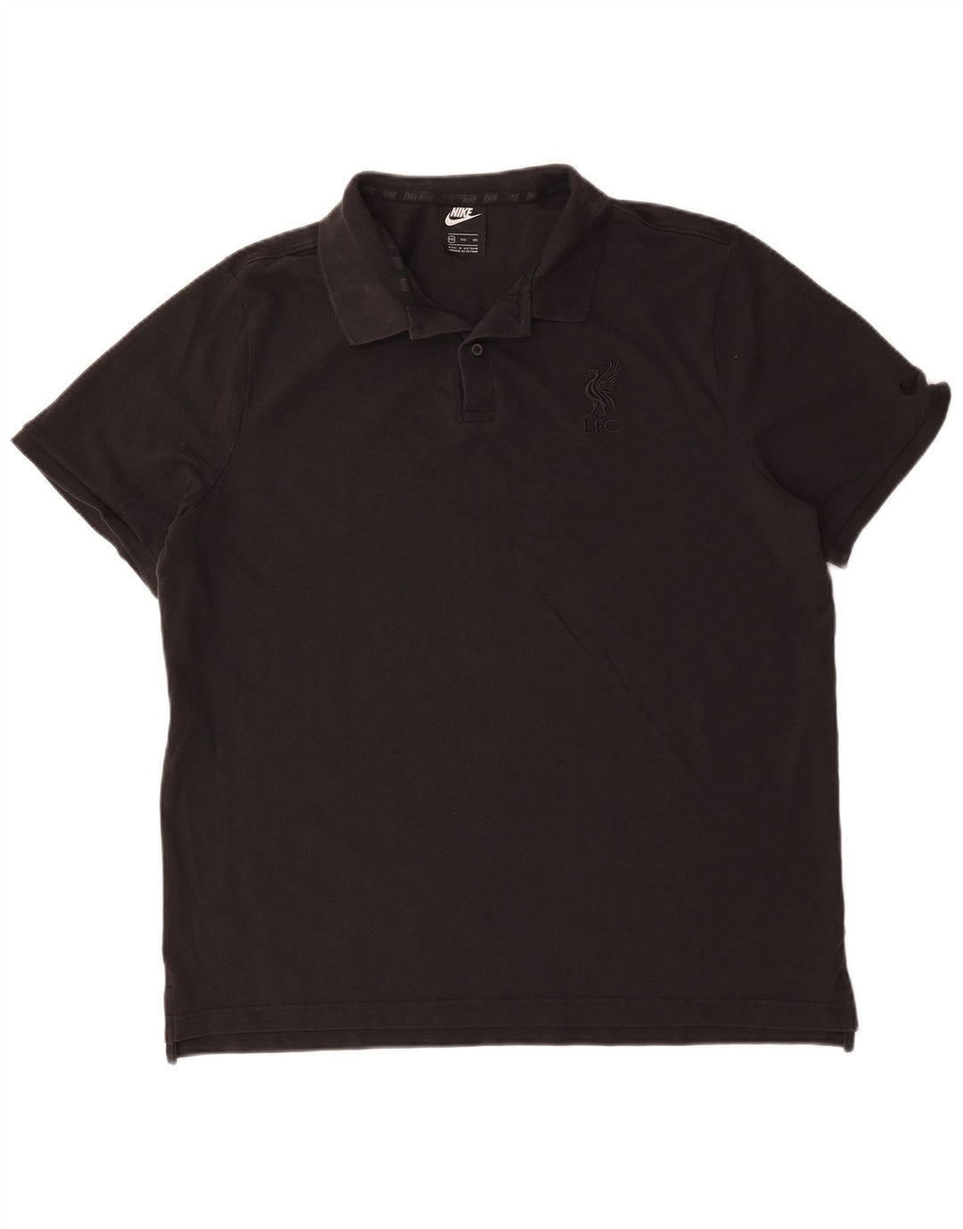 Nike Herren Poloshirt 2XL Schwarz Baumwolle
