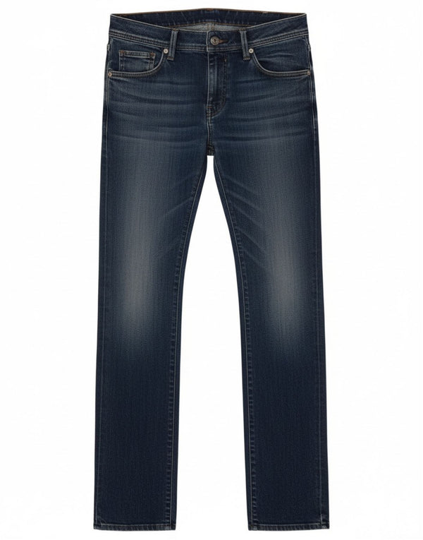 Diesel Damen Newz Straight Slim Jeans W27 L34 Blaue Baumwolle
