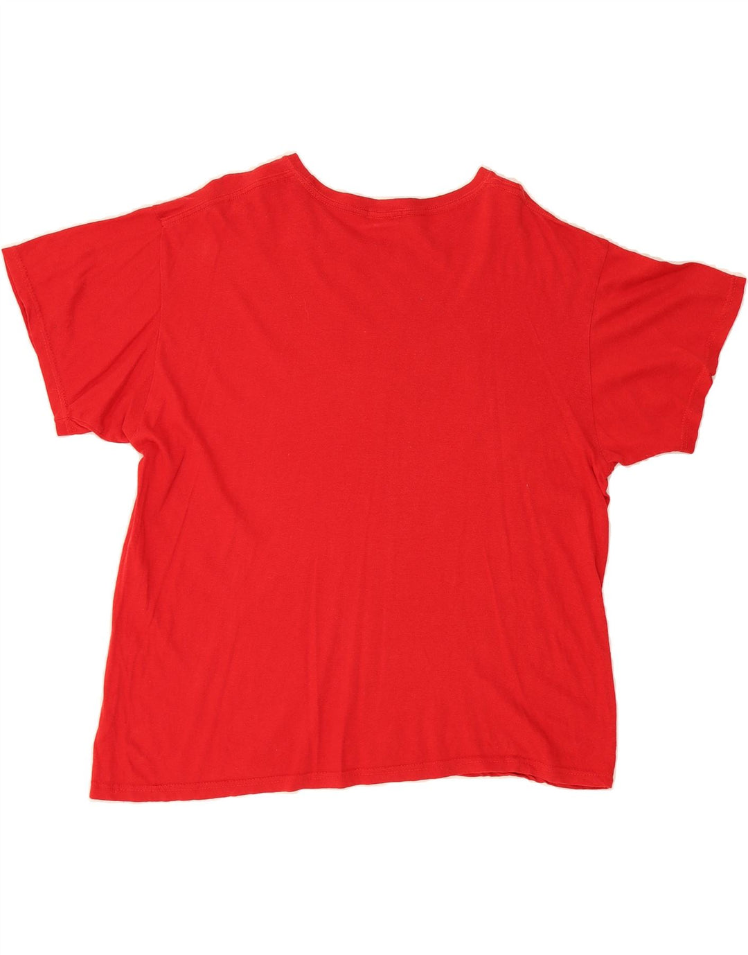 LEVI'S Womens Graphic T-Shirt Top UK 14 Large Red Vintage Levi's and Second-Hand Levi's from Messina Hembry 