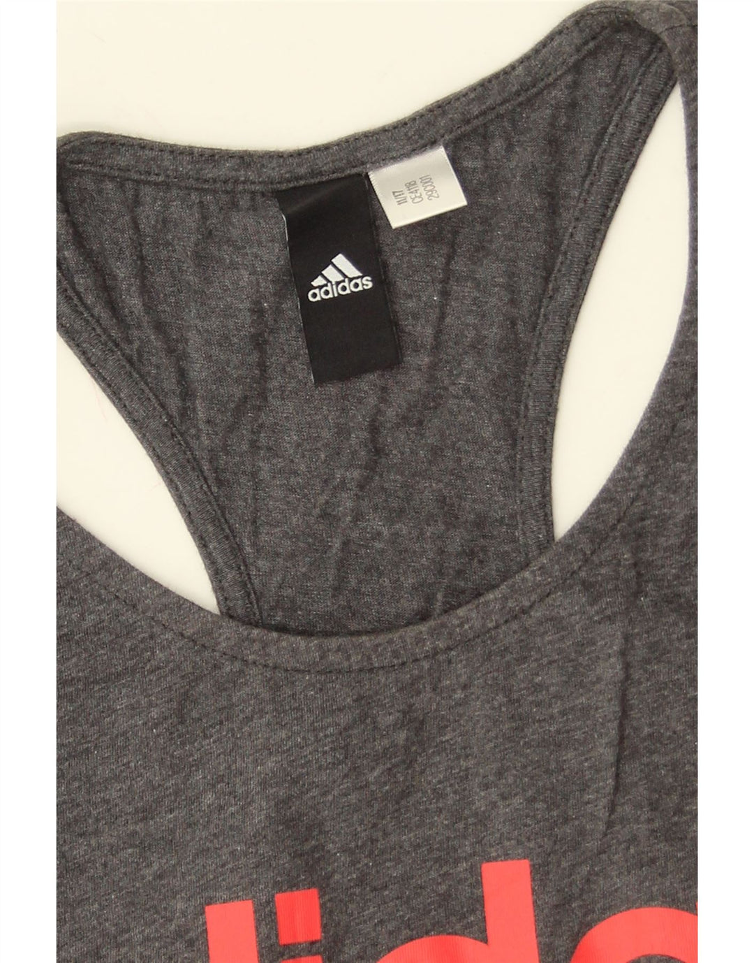 Adidas Damen Graphic Vest Top UK 8 Small Grau meliert