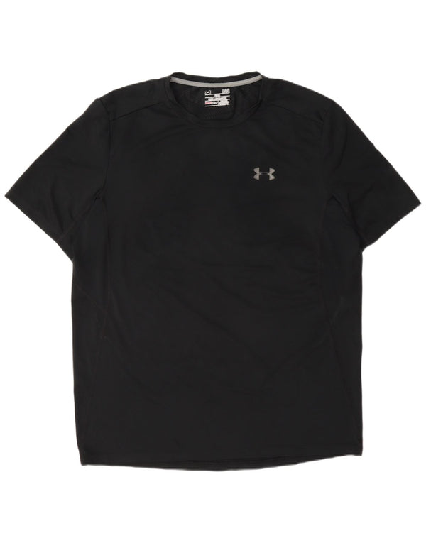 Under Armour Herren Heat Gear T-Shirt Top Large Schwarz
