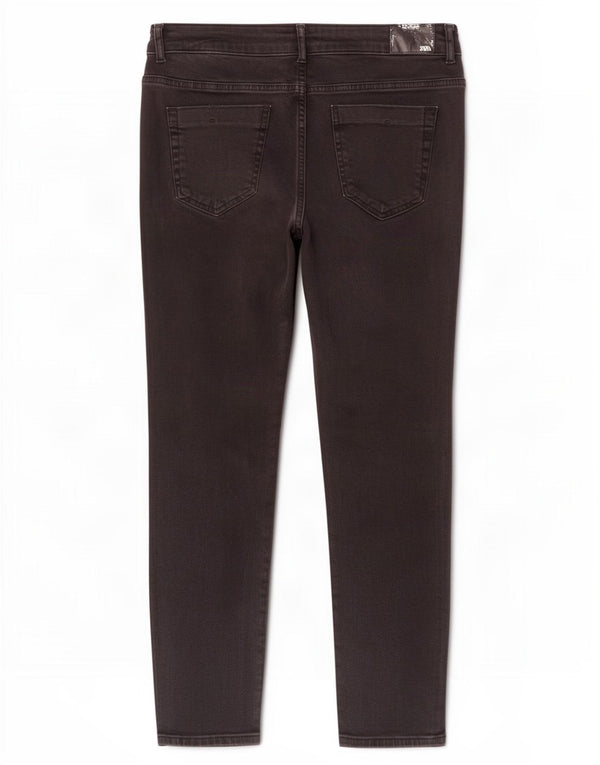 Zara Damen Slim Cropped Jeans EU 44 XL W34 L24 Schwarz