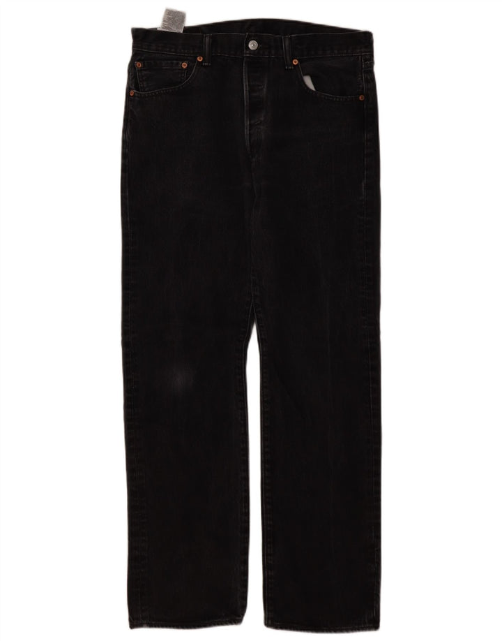 Levi's Herren 501 Straight Jeans W34 L32 Schwarz
