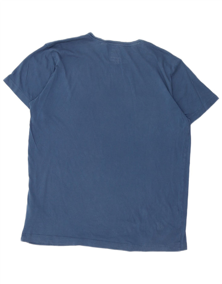 K-WAY Herren T-Shirt Top 2XL Marineblau Baumwolle