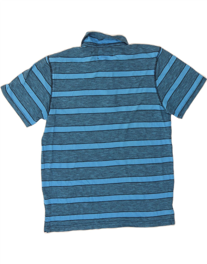 HURLEY Mens Polo Shirt Small Blue Striped Cotton Vintage Hurley and Second-Hand Hurley from Messina Hembry 