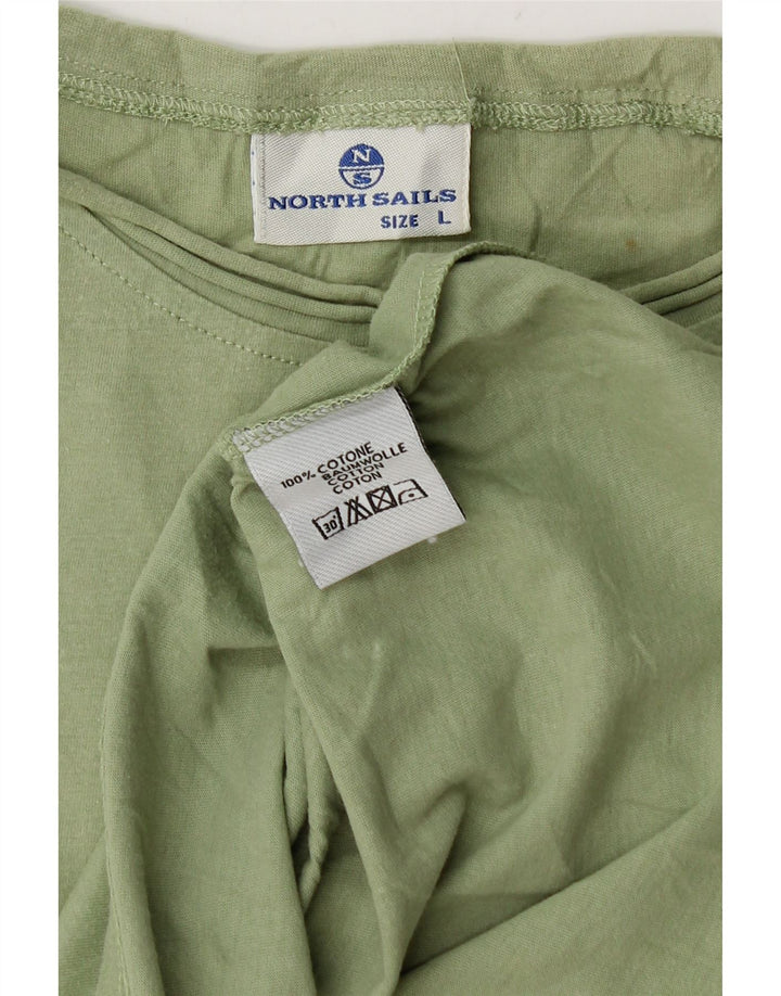 NORTH SAILS Herren-T-Shirt mit Grafik, Größe L, Grün, Baumwolle