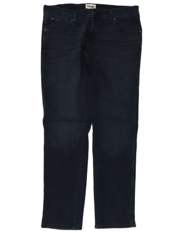 Wrangler Herren Texas Slim Jeans W36 L32 Marineblaue Baumwolle
