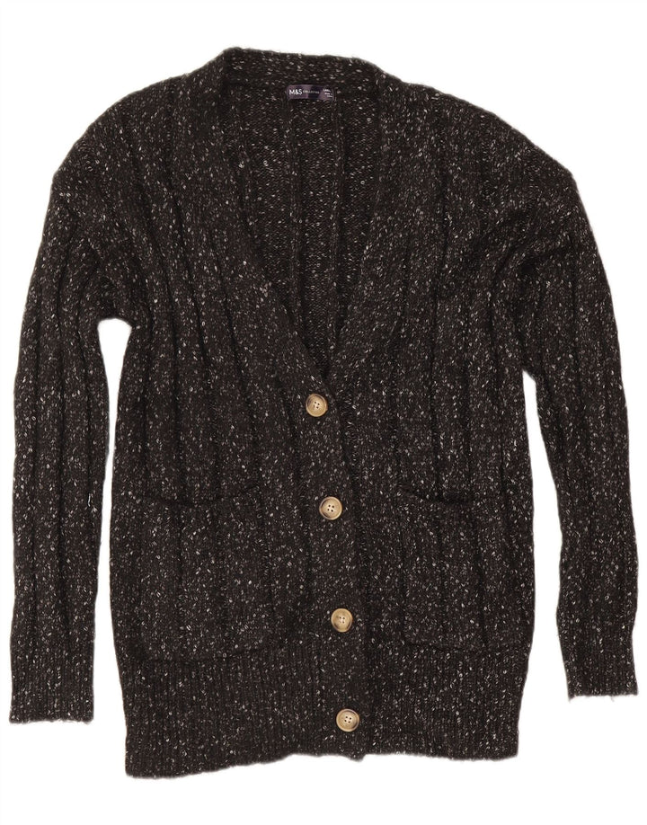 Marks & Spencer Damen-Strickjacke in Übergröße, Gr. 40, Größe L, Grau meliert