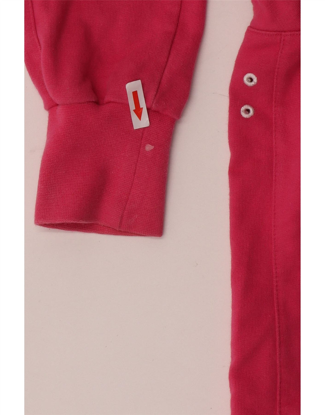 Nike Damen Zip Hoodie Pullover UK 10/12 Mittelrosa Baumwolle