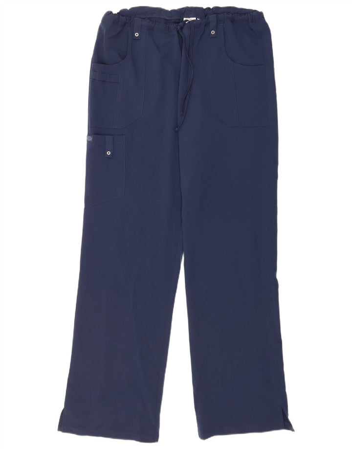 Dickies Gerade Cargohose für Damen, Größe L, W34, L33, Marineblau, Polyester