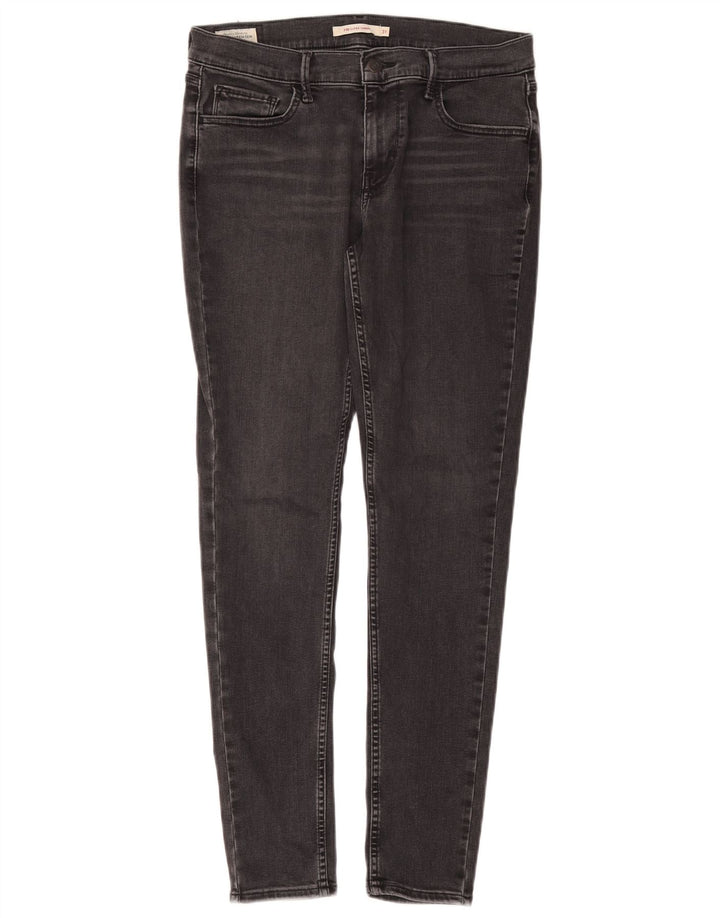Levi's Damen 710 Super Skinny Jeans W31 L30 Graue Baumwolle