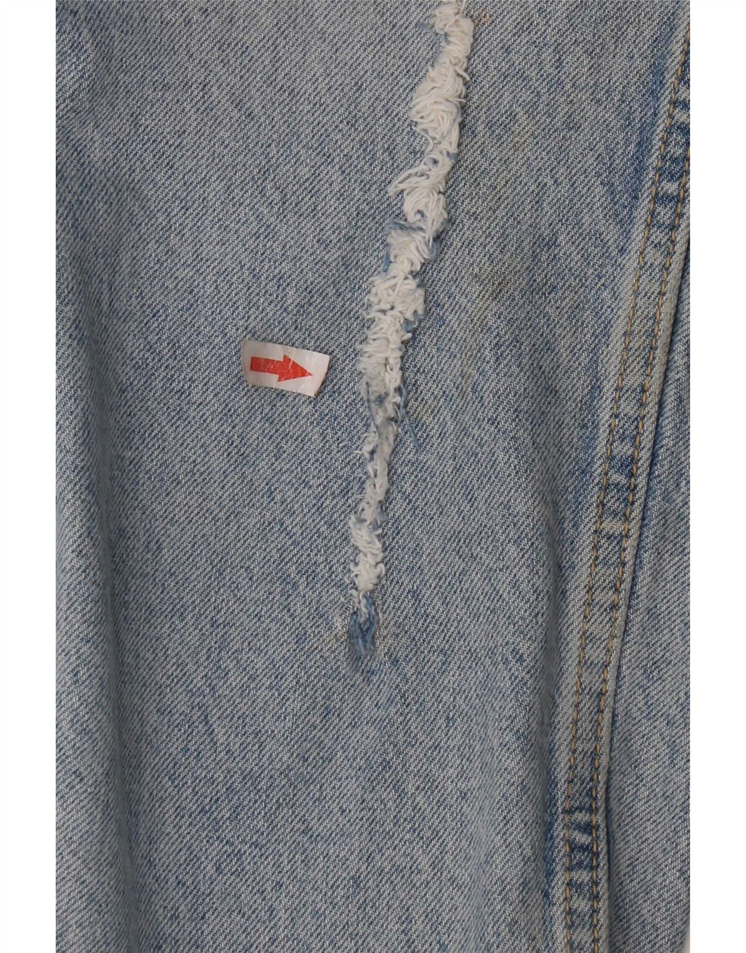 Zara Damen Distressed Tapered Jeans EU 40 Medium W30 L27 Blaue Baumwolle