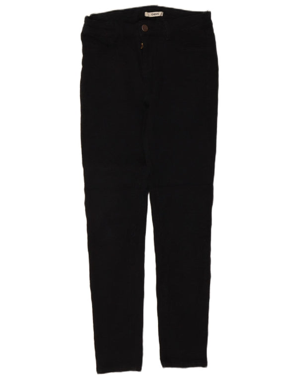 Oasis Damen Skinny Freizeithose UK 10 Small W26 L27 Schwarze Viskose
