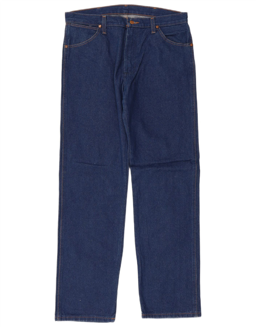 Wrangler Herren Regular Straight Jeans W33 L32 Blaue Baumwolle