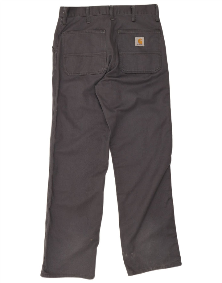 Carhartt Herren Straight Chino Hose W30 L34 Grau Polyester