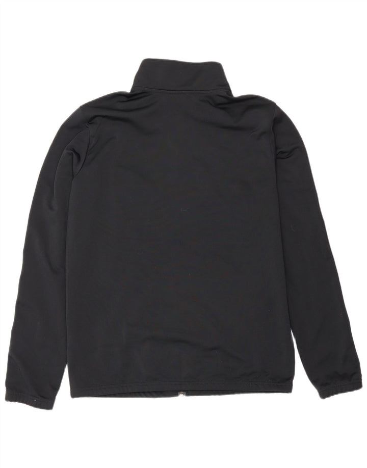 Nike Jungen-Trainingsanzug-Top-Jacke, 13–14 Jahre, XL, schwarzes Polyester