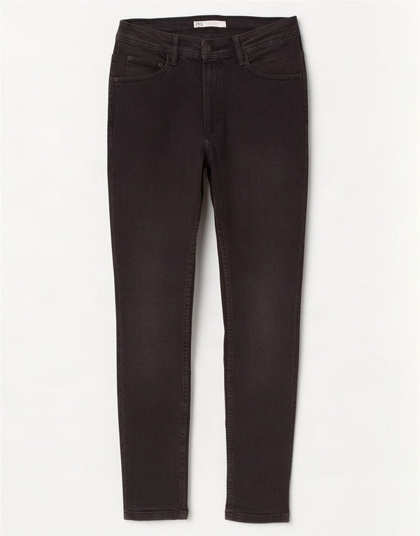 Zara Herren Skinny Jeans EU 42 Large W32 L30 Schwarze Baumwolle