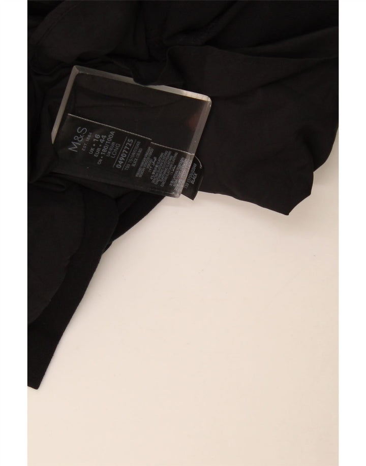 Marks & Spencer Damen-Etuikleid mit 3/4-Ärmeln, Gr. 40, Größe L, Schwarz, Polyester