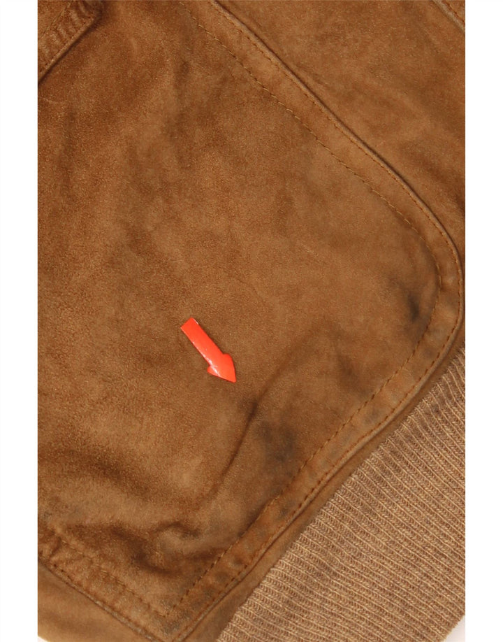 Salfra Herren Wildleder Bomberjacke IT 52 XL Braunes Leder
