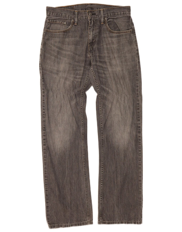 Levi's Damen 514 Straight Jeans W32 L32 Graue Baumwolle