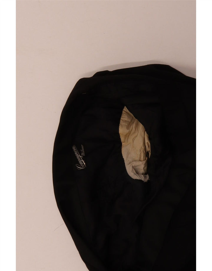 Vintage Herren 1 Knopf Blazer Jacke UK 38 Medium Schwarz