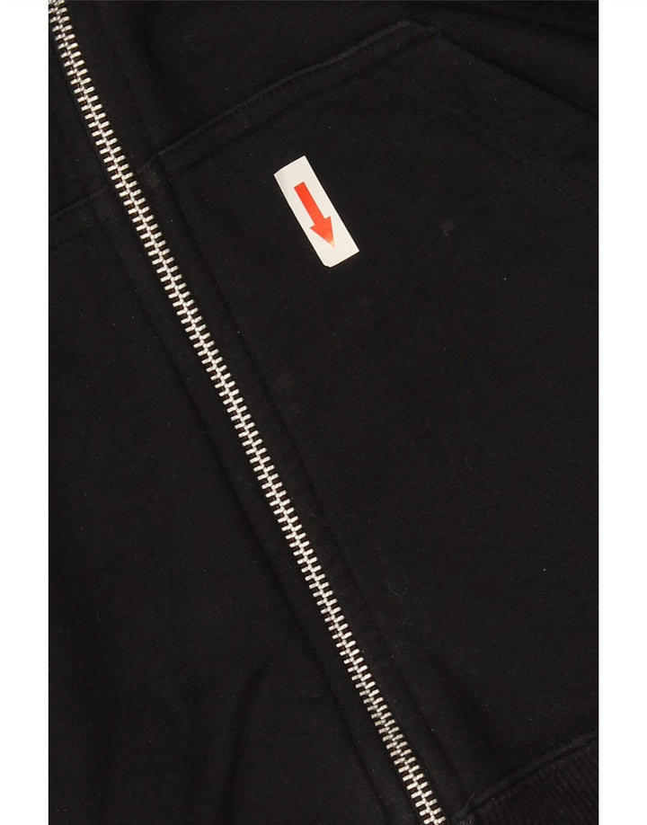 Nike Herren-Kapuzenpullover mit grafischem Reißverschluss, mittelschwarz, Baumwolle