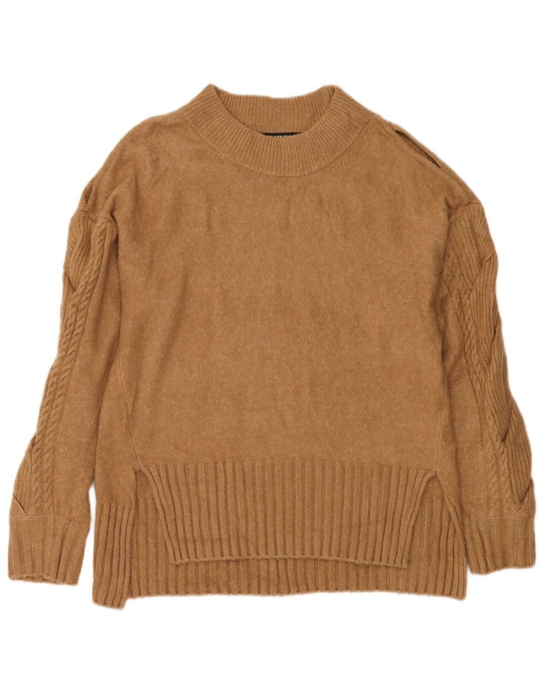 Dkny Rollkragenpullover für Damen, UK 14, Mittelbraun, Acryl