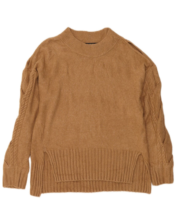 Dkny Rollkragenpullover für Damen, UK 14, Mittelbraun, Acryl