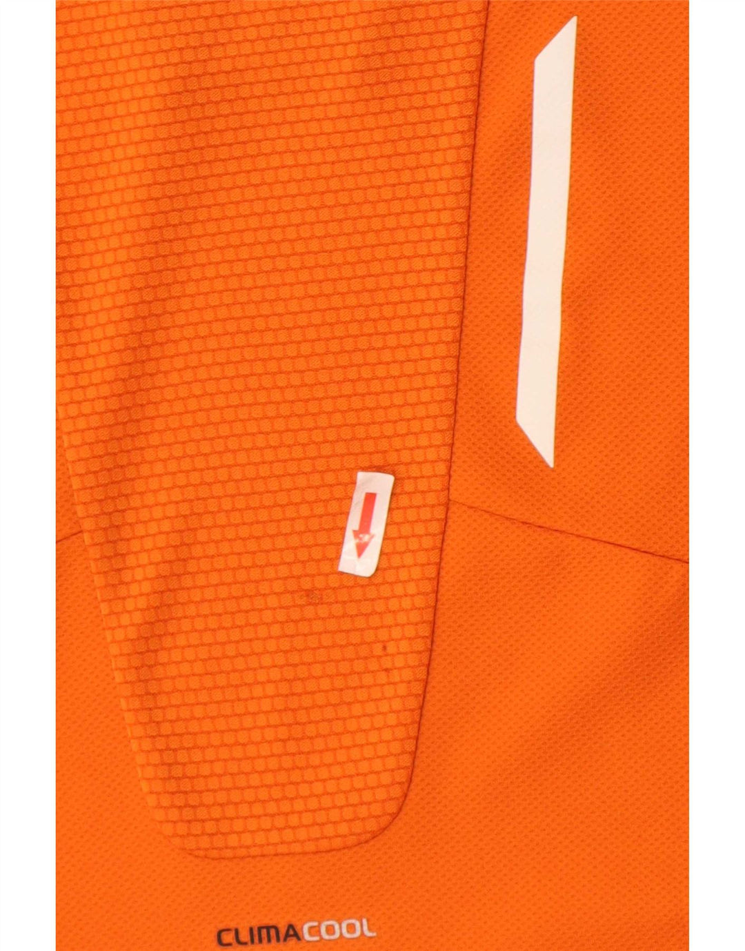 Adidas Herren Clima 365 T-Shirt Top Large Orange Colourblock Polyester
