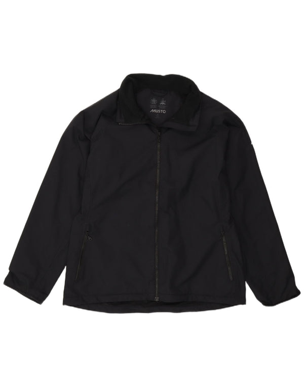 Musto Damen Regenjacke UK 16 groß Schwarz Polyamid