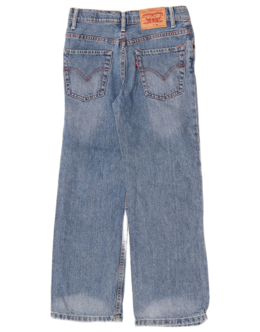 Levi's Straight Jeans für Jungen, 7–8 Jahre, W24 L23, blaue Baumwolle
