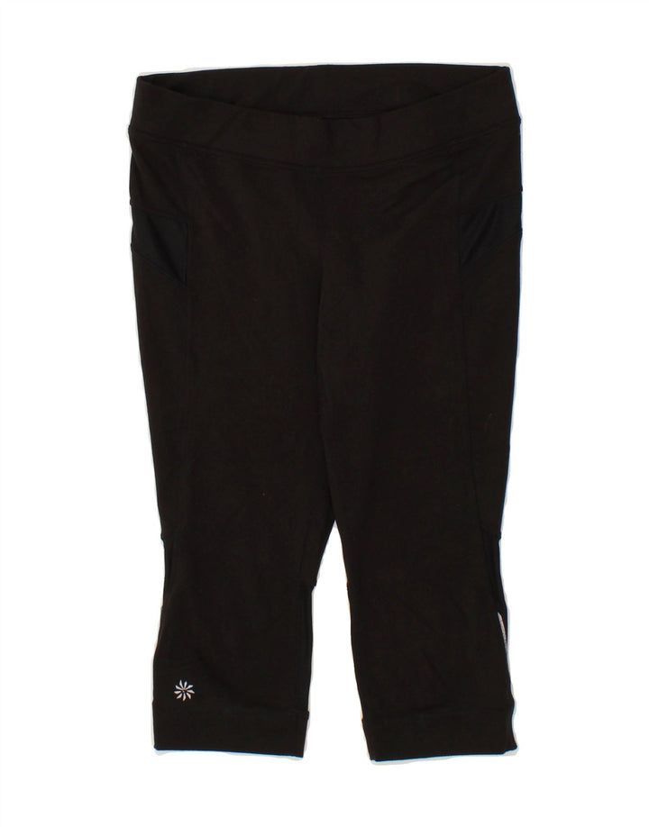 ATHLETA Womens Capri Leggings UK 8 Small Black Polyester Vintage Athleta and Second-Hand Athleta from Messina Hembry 