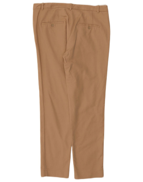 Zara Damen Slim Chinohose EU 38 Small W28 L26 Beige Baumwolle