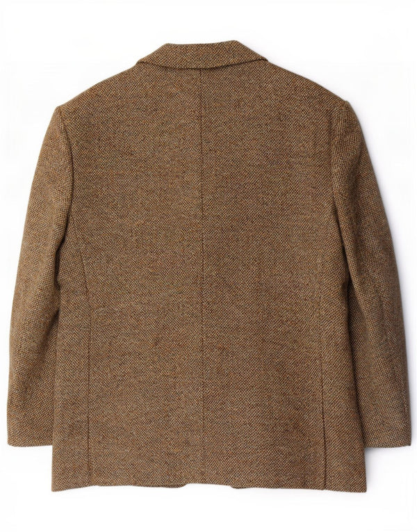 Harris Tweed Herren 2-Knopf-Blazerjacke IT 46 3XL Braun meliert