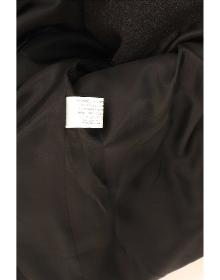 Helene Berman Damen Blarney Mantel UK 12 Mittelschwarze Wolle