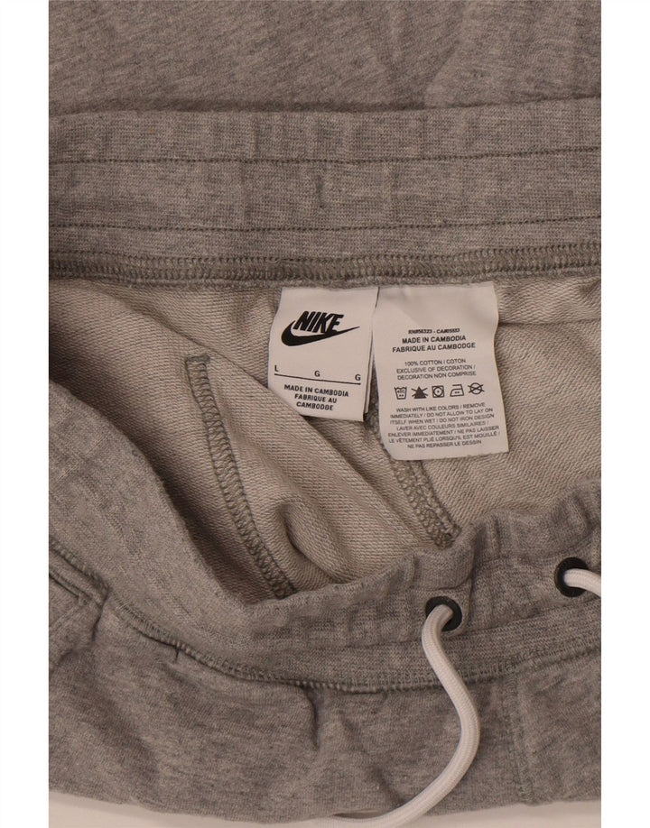 Nike Herren-Sportshorts mit Grafik, Größe L, aus grauer Baumwolle