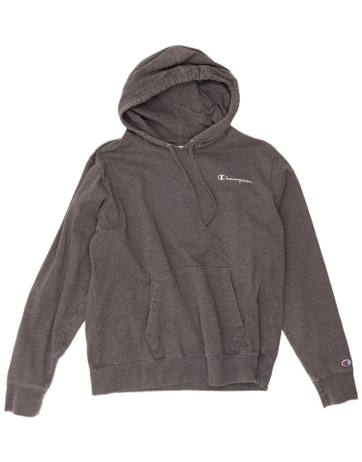 Champion Herren-Kapuzenpullover, groß, graue Baumwolle