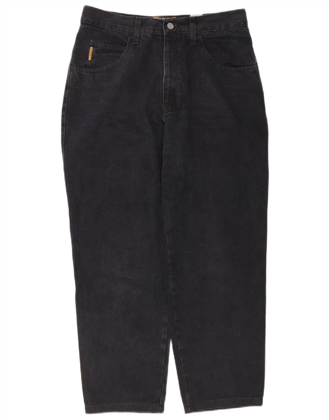 Armani Damen Tapered Jeans W30 L28 Schwarze Baumwolle