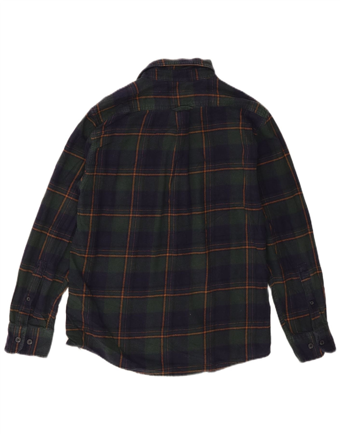 Eddie Bauer Herren-Flanellhemd, mittelgroß, marineblau, kariert, Baumwolle