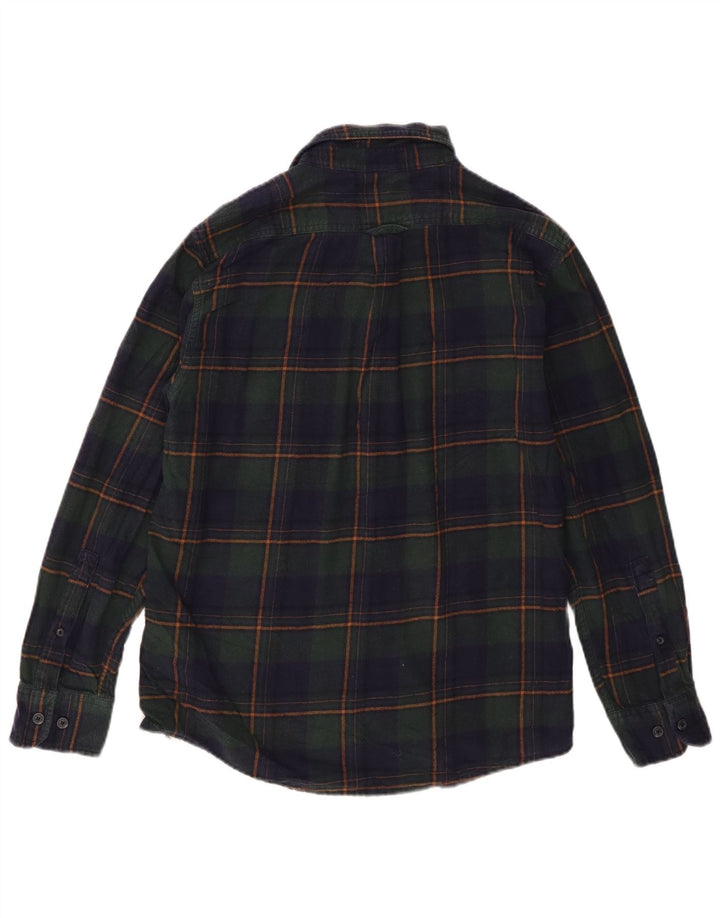 Eddie Bauer Herren-Flanellhemd, mittelgroß, marineblau, kariert, Baumwolle