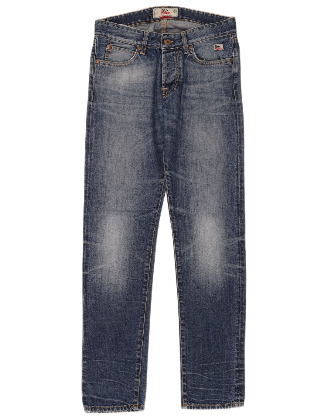 ROY ROGERS Damen Straight Jeans W30 L32 Blaue Baumwolle