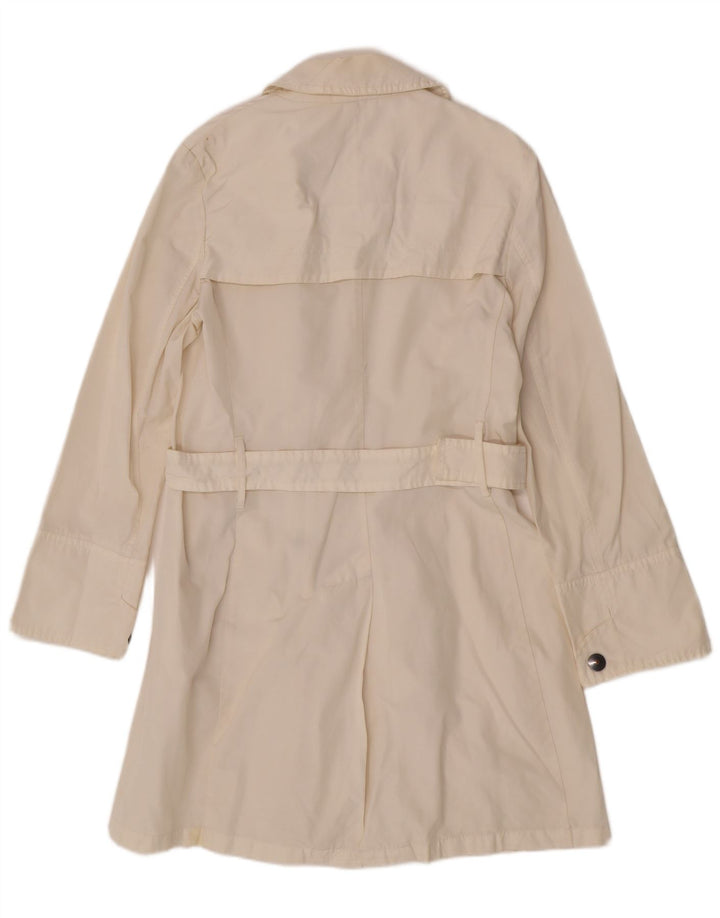 Max & Co. Damen Trenchcoat UK 14 Medium Off White Polyamid