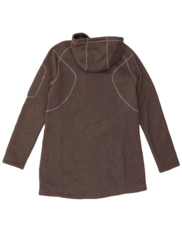 JACK WOLFSKIN Damen-Trainingsanzug mit Kapuze, Top-Jacke, UK 16, Größe L, Braun