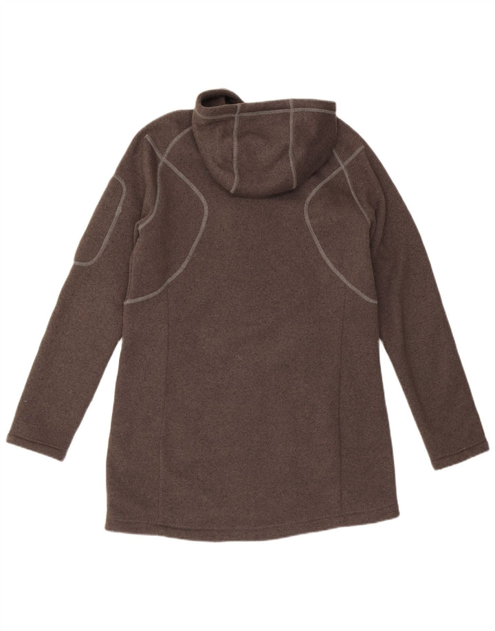 JACK WOLFSKIN Damen-Trainingsanzug mit Kapuze, Top-Jacke, UK 16, Größe L, Braun