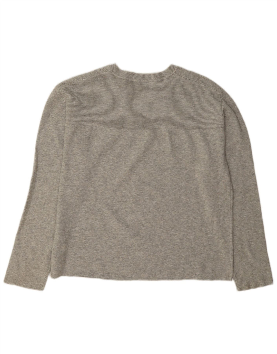 Marks & Spencer Damen-Pullover mit Rundhalsausschnitt, UK 14, mittelgraue Viskose