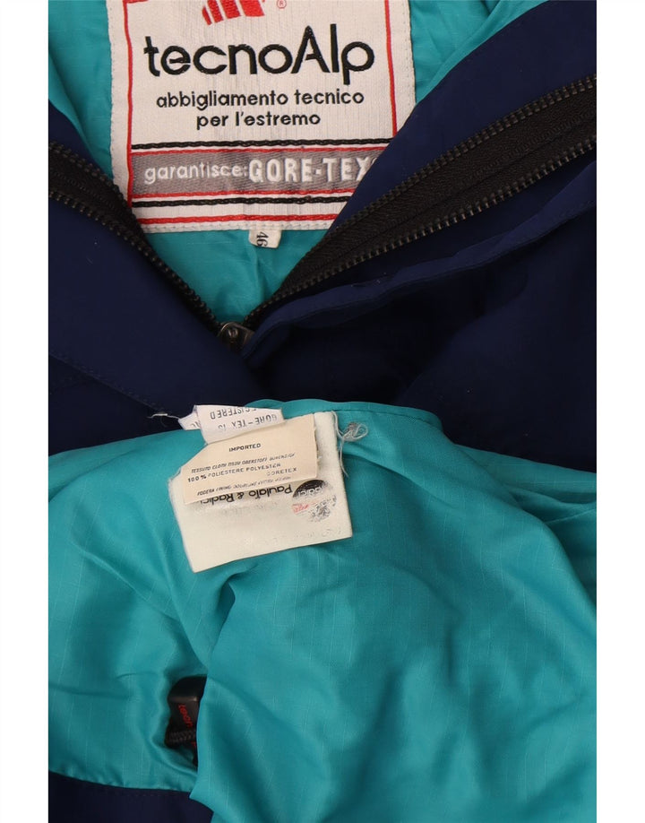 TECNOALP Damen-Skijacke mit Kapuze, übergroß, EU 46, XL, Blau, Polyester