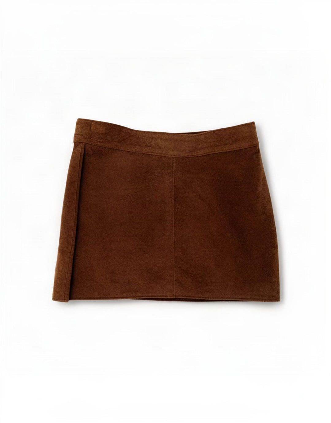 Zara Damen Wildleder Minirock IT 44 Medium W25 Braun