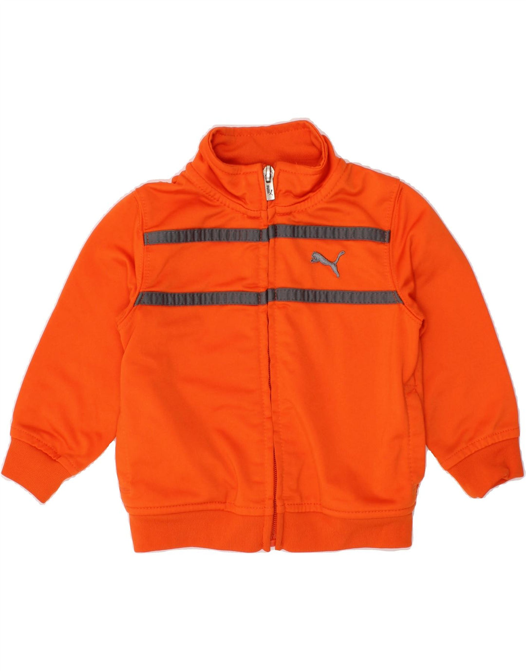 PUMA Baby Boys Tracksuit Top Jacket 9-12 Months Orange Polyester Vintage Puma and Second-Hand Puma from Messina Hembry 