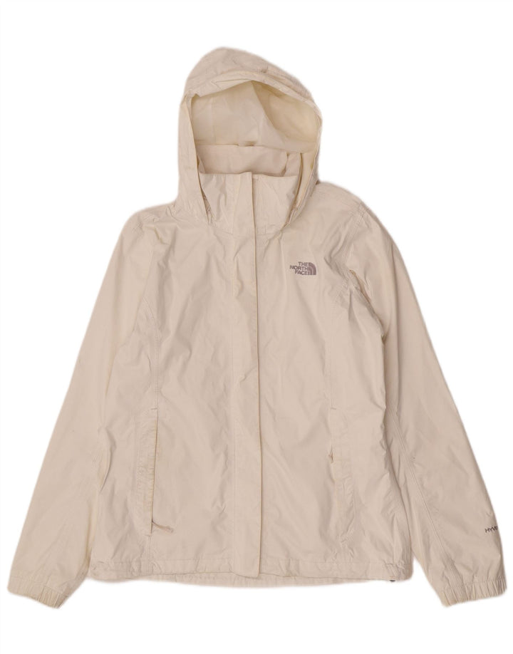 The North Face Damen-Regenjacke mit Kapuze, UK 14, mittelweißes Nylon